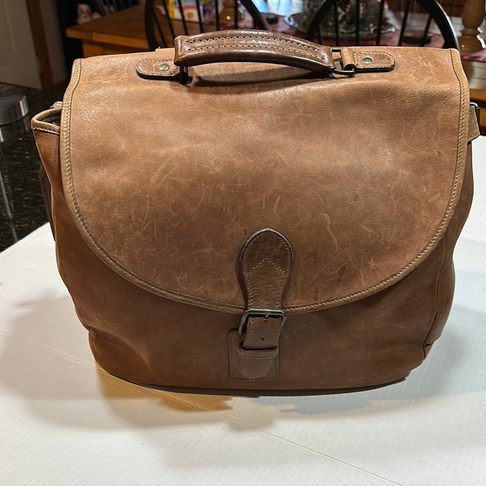 Brown Leather Men's Bag